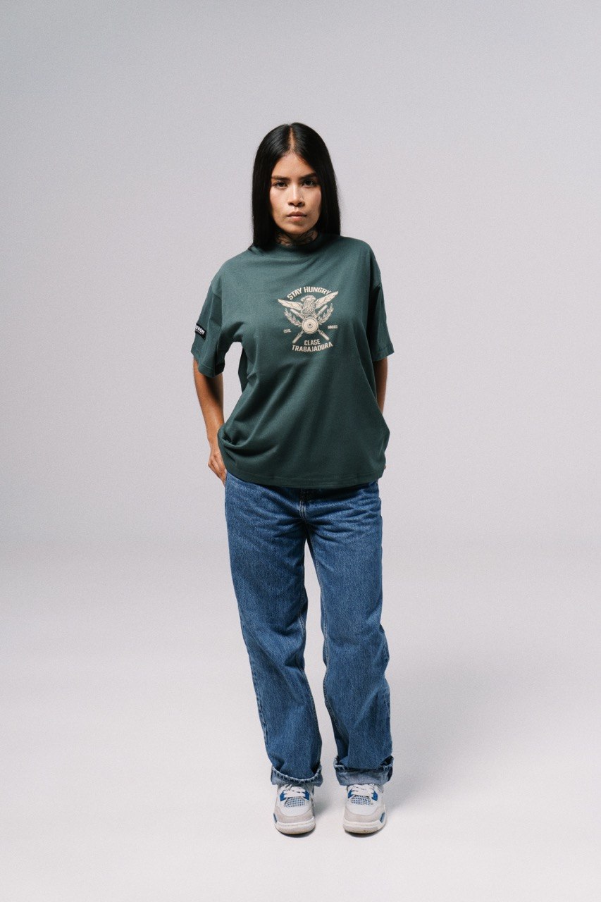 ESTAMOS MAMADOS MEXICANOS - Premium Oversize Tee (HEAVYWEIGHT - Forest Green)