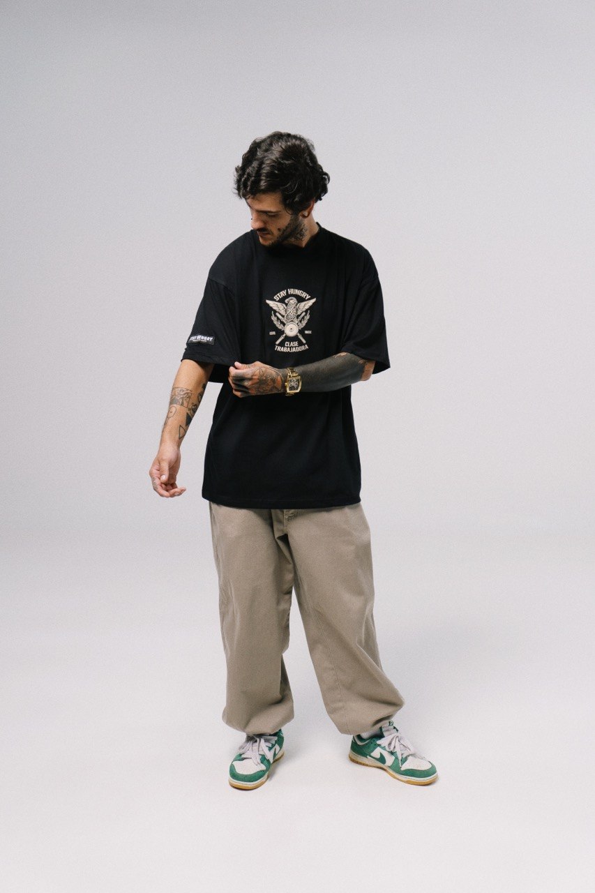 ESTAMOS MAMADOS MEXICANOS - Premium Oversize Tee (HEAVYWEIGHT - Black)