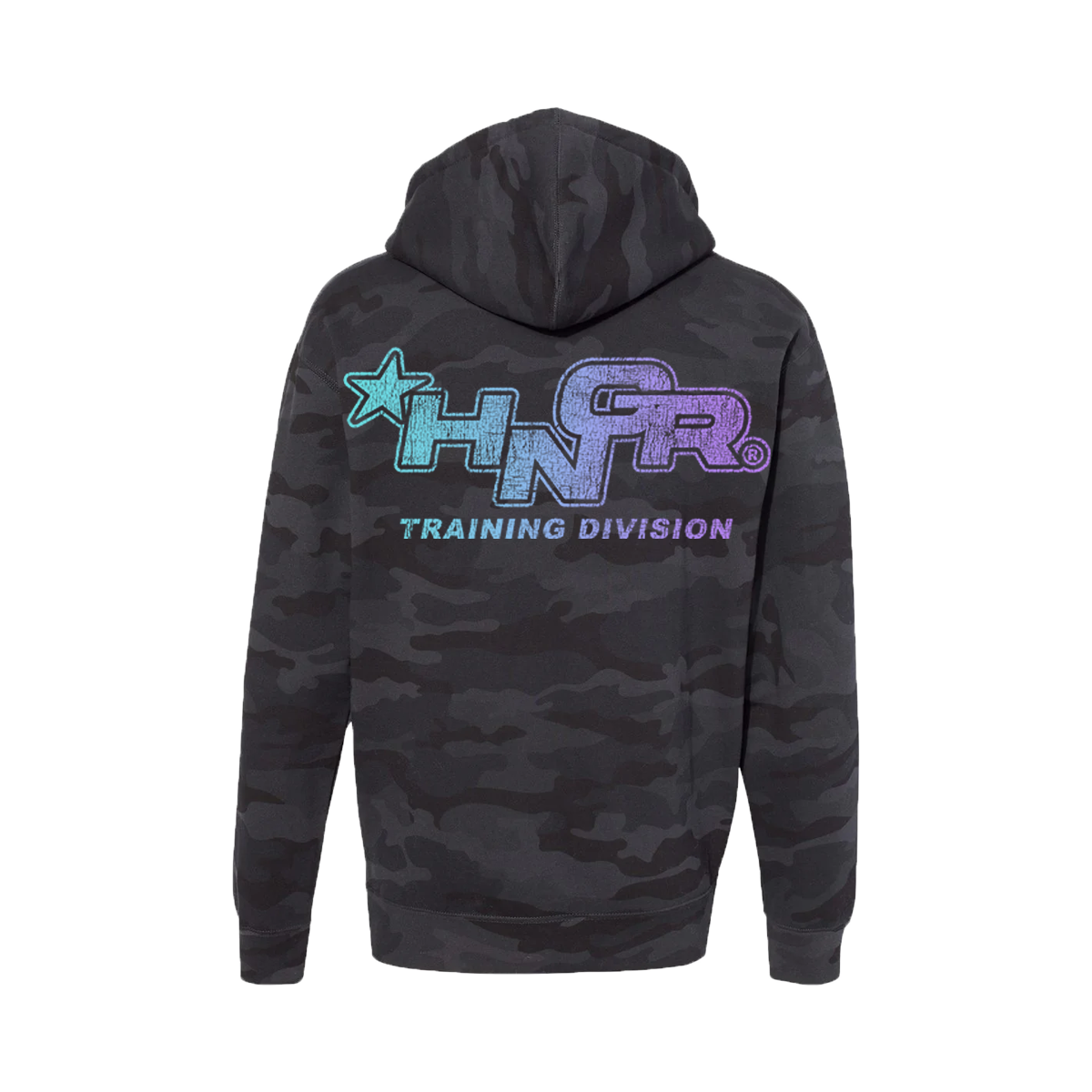 HNGR TRAINING DIVISION - Premium Regular Hoodie (MIDWEIGHT - Black Camo)