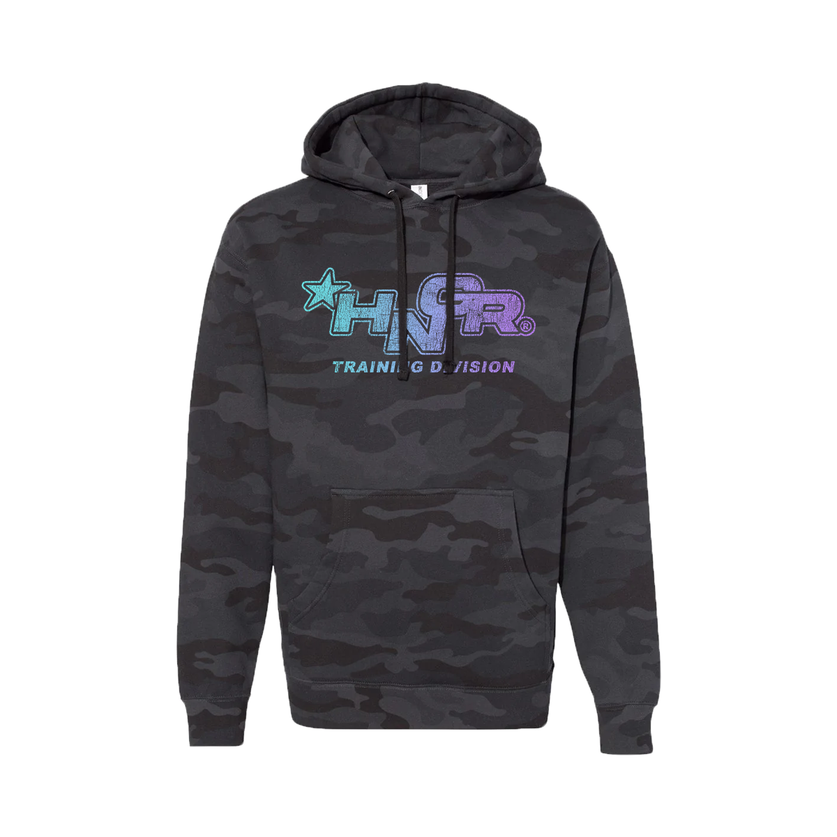 HNGR TRAINING DIVISION - Premium Regular Hoodie (MIDWEIGHT - Black Camo)