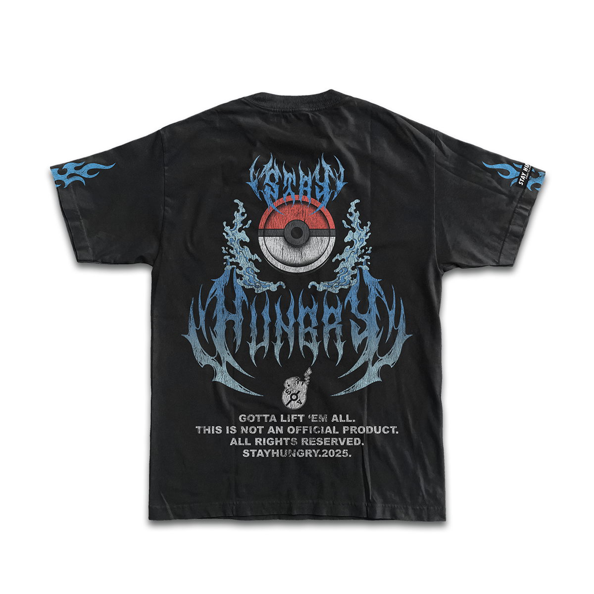 GOTTA LIFT 'EM ALL - WATER - Premium Oversize Tee (HEAVYWEIGHT - Black)