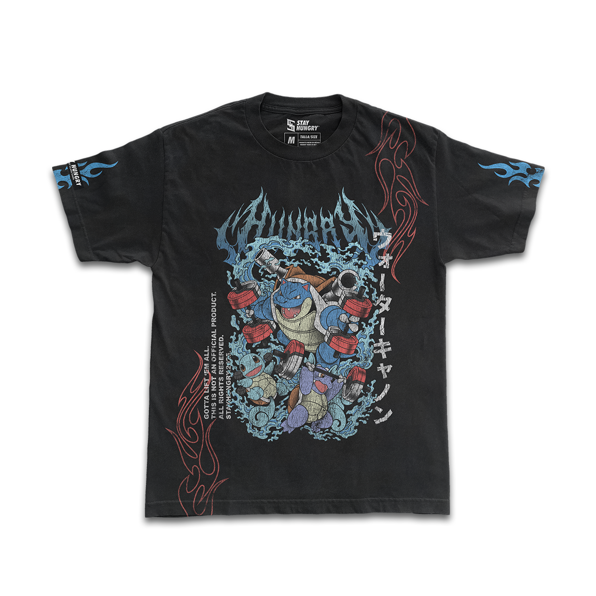GOTTA LIFT 'EM ALL - WATER - Premium Oversize Tee (HEAVYWEIGHT - Black)