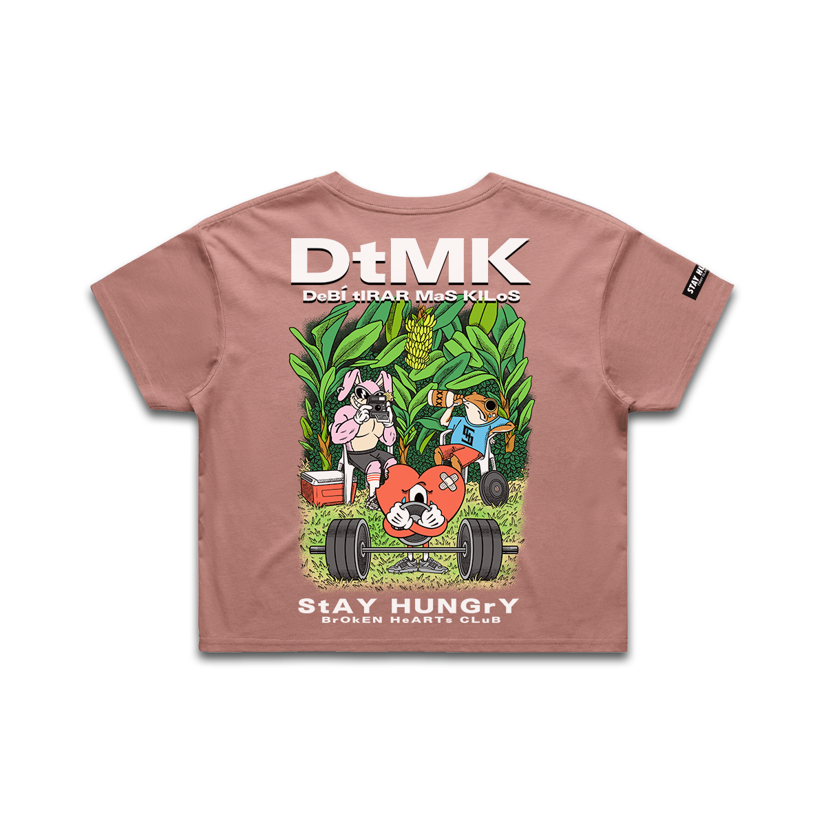 DtMK - Premium Crop Top (Hazy Pink)