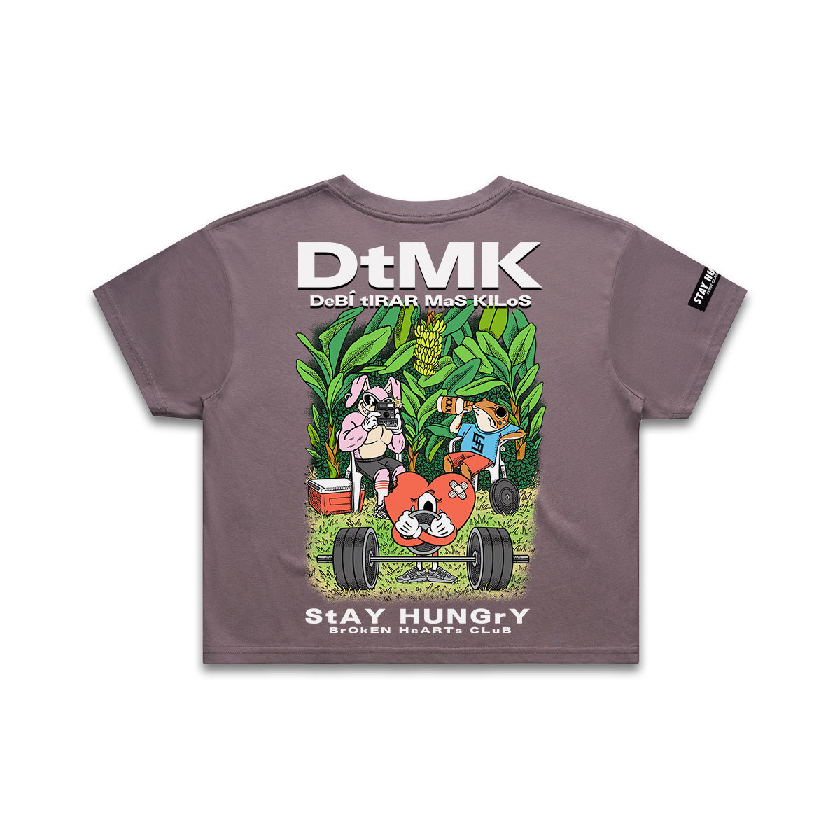 DtMK - Premium Crop Top (Faded Mauve)