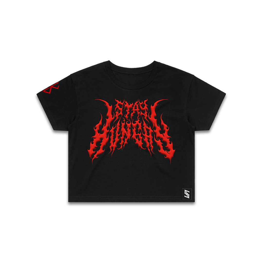 BRUTALITY LOGO - Premium Crop Top (Black)