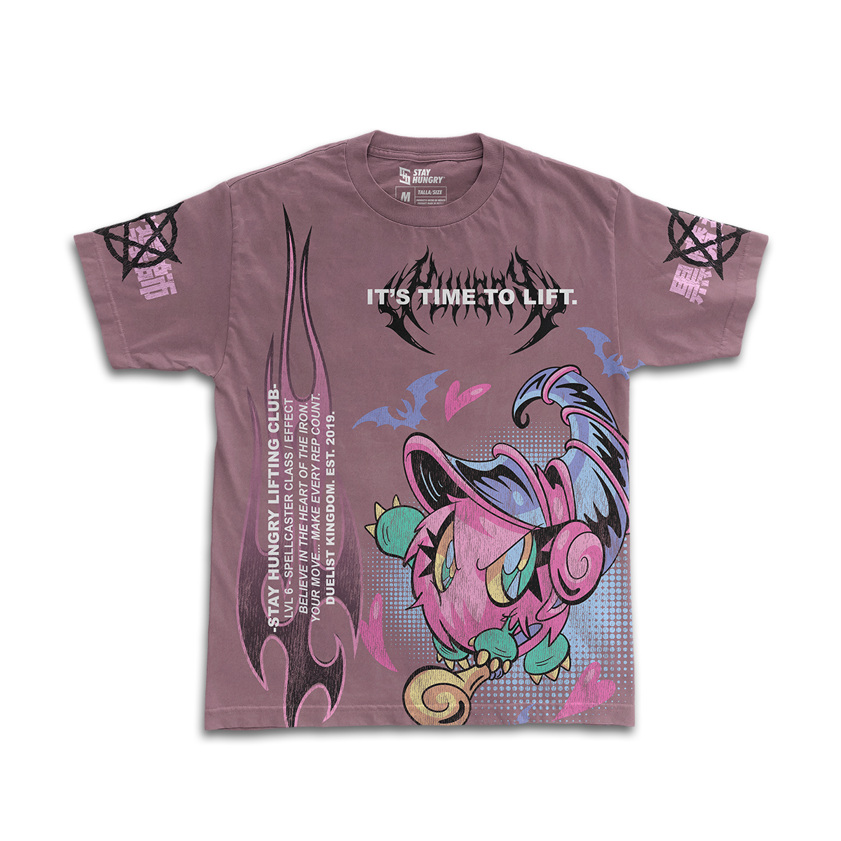 IT'S TIME TO LIFT - DARK MAGICIAN GIRL - Premium Oversize Tee (HEAVYWEIGHT - Dusty Rose)