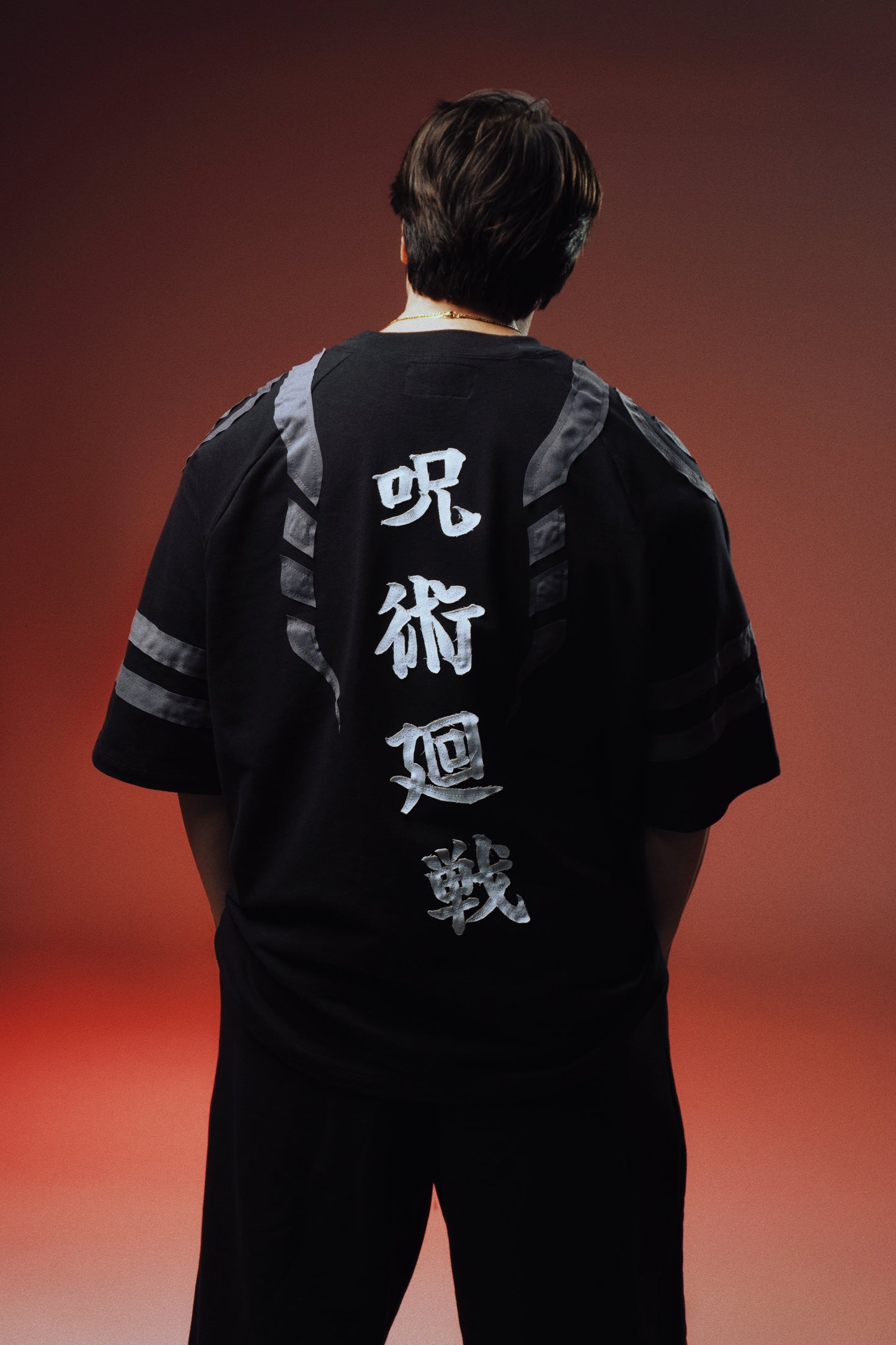 PREVENTA - EXPAND YOUR DOMAIN - CURSED ANATOMY - Premium Oversize Raglan 3/4 Tee (HEAVYWEIGHT - Black)