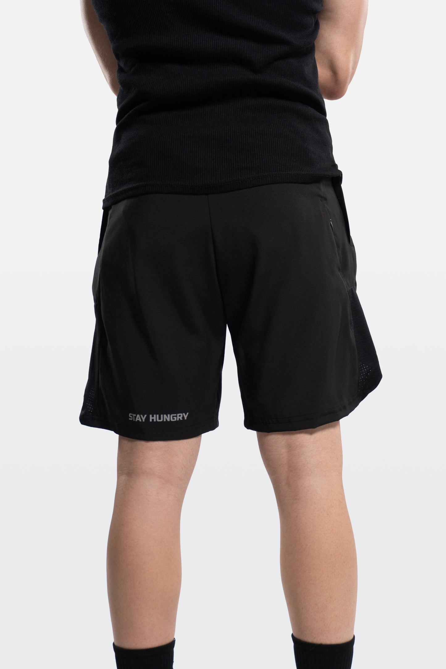 TRAINING SHORTS - H-002 (Black)