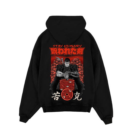 NOROWARETA KEN - Premium Oversize Hoodie (HEAVYWEIGHT - Black)