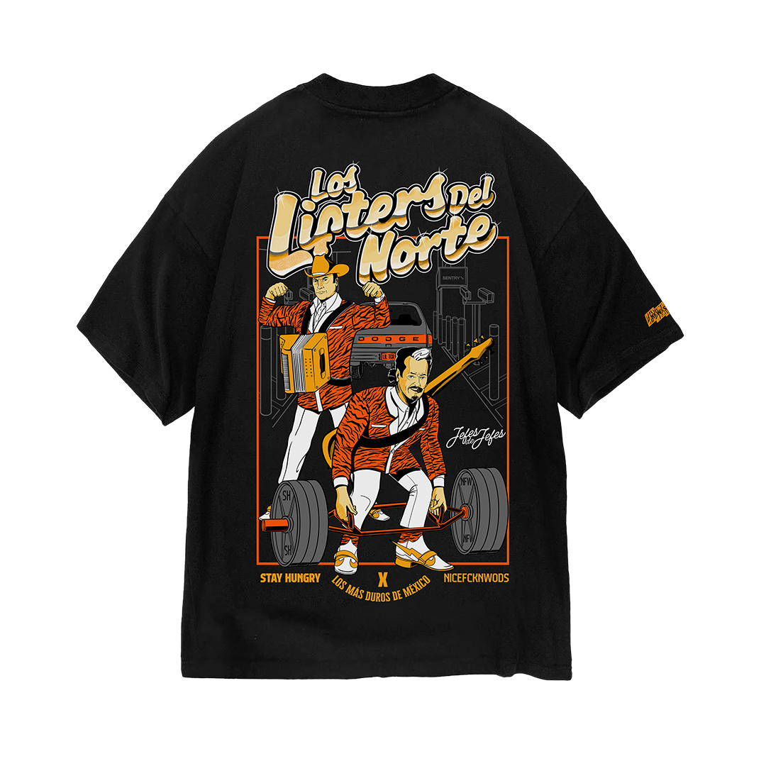 LOS LIFTERS DEL NORTE - Premium Oversize Tee (HEAVYWEIGHT - Black)