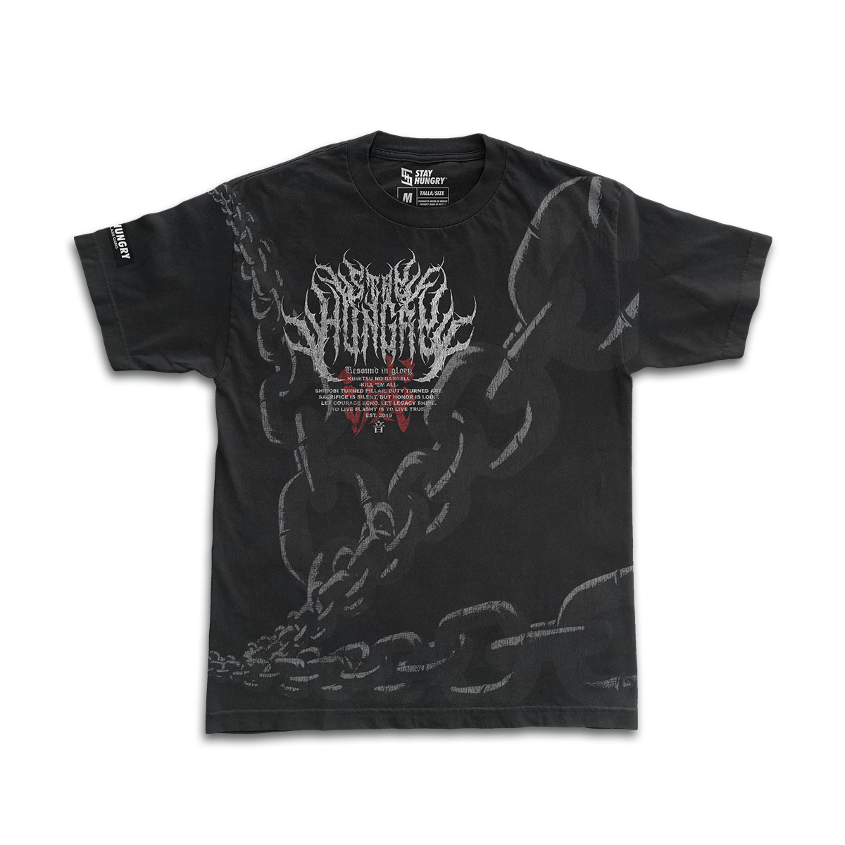KIMETSU NO BARBELL - RESOUND IN GLORY - Premium Oversize Tee (HEAVYWEIGHT - Black)