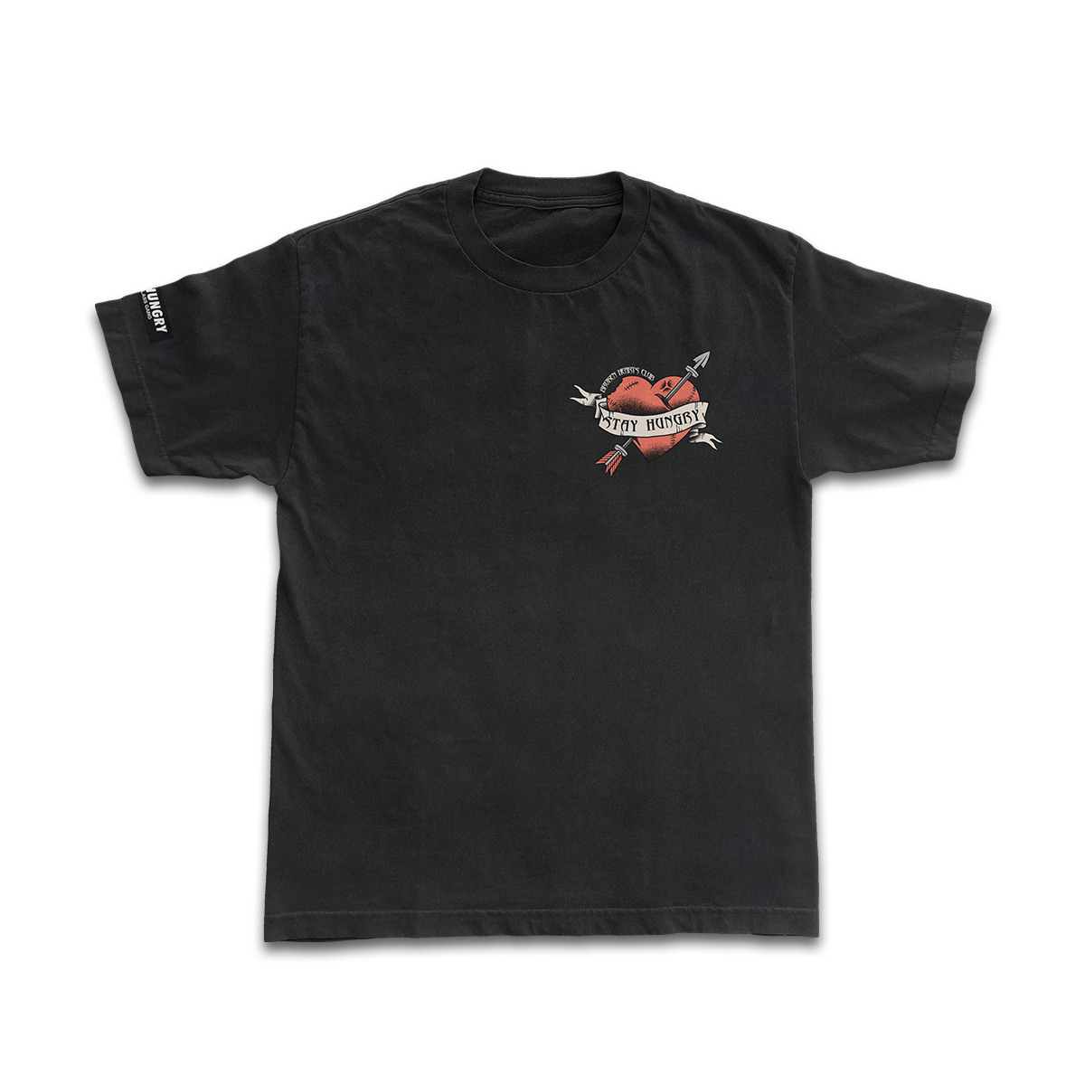 BARBELL FOR MY VALENTINE - Premium Oversize Tee (HEAVYWEIGHT - Black)