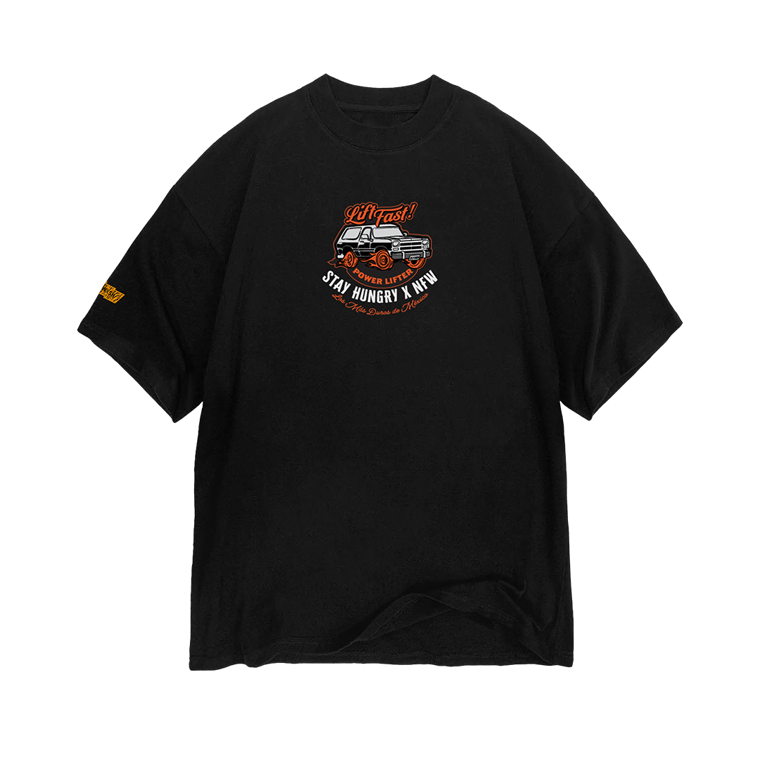 LOS LIFTERS DEL NORTE - Premium Oversize Tee (HEAVYWEIGHT - Black)