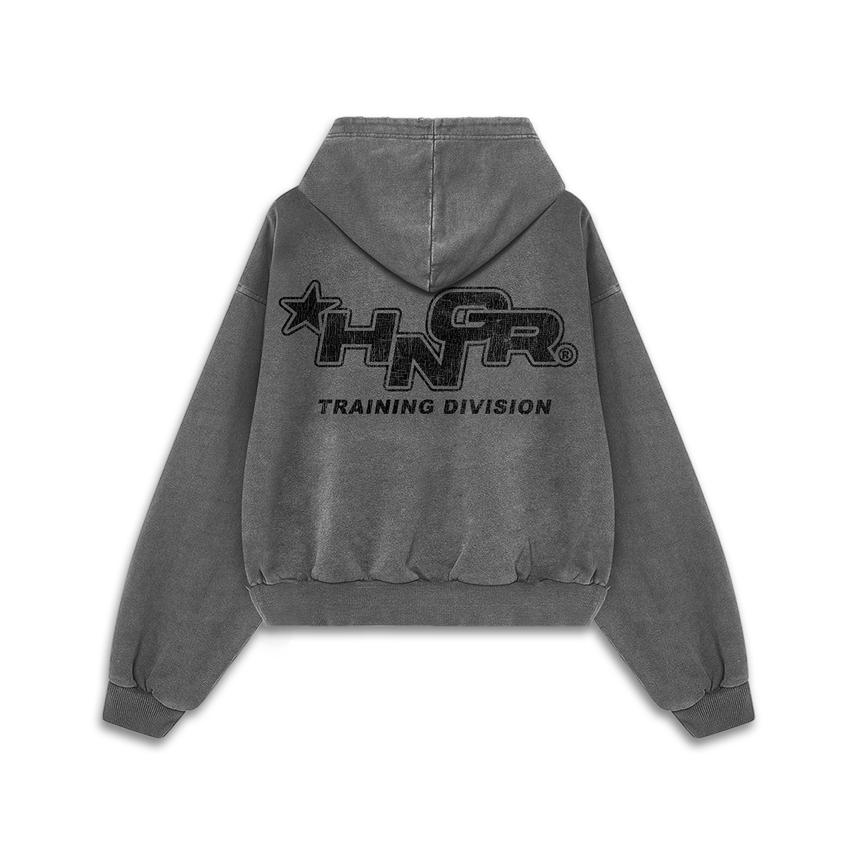 HNGR TRAINING DIVISION - Premium Oversize Hoodie (MIDWEIGHT - Faded Black)