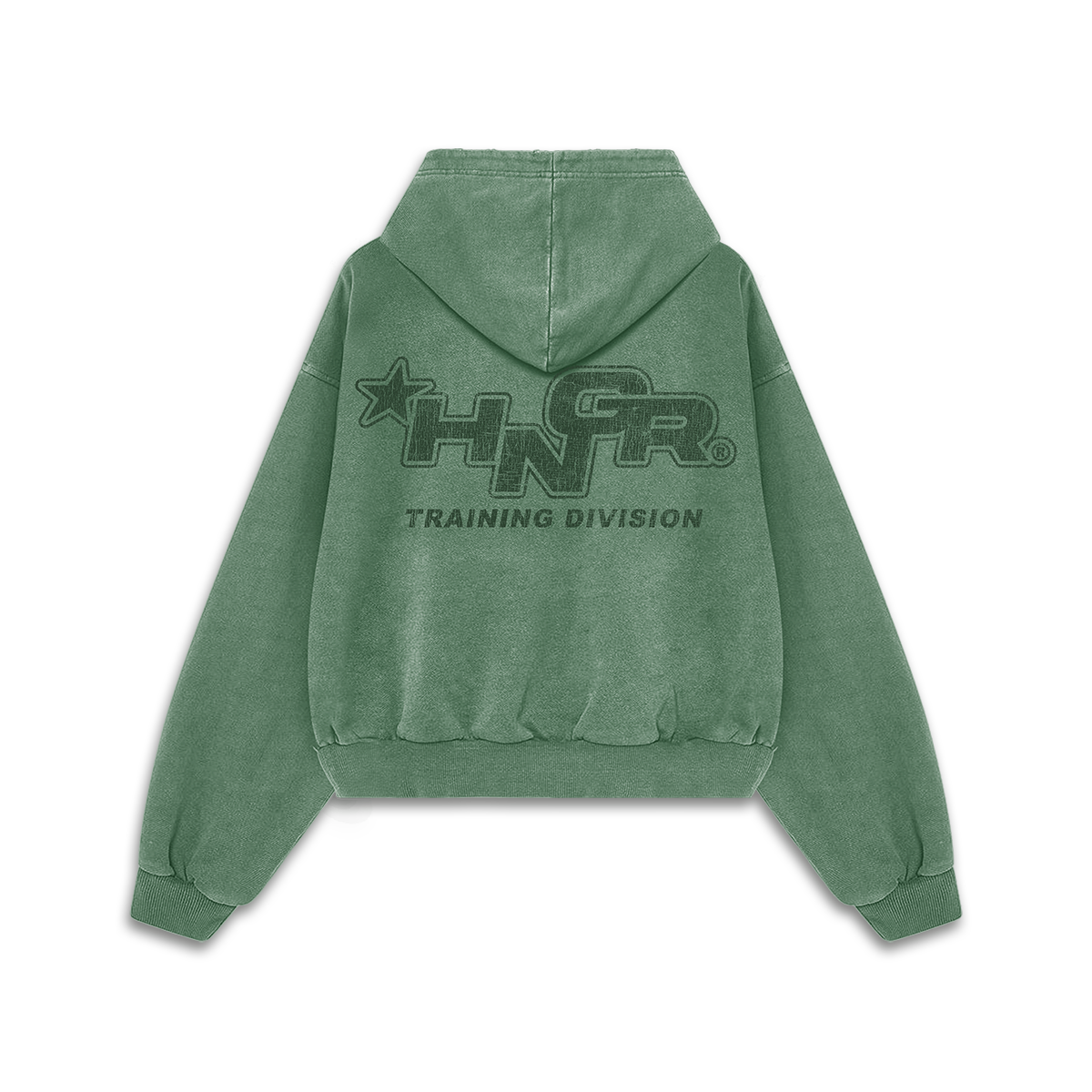 HNGR TRAINING DIVISION - Premium Oversize Hoodie (MIDWEIGHT - Faded Green)