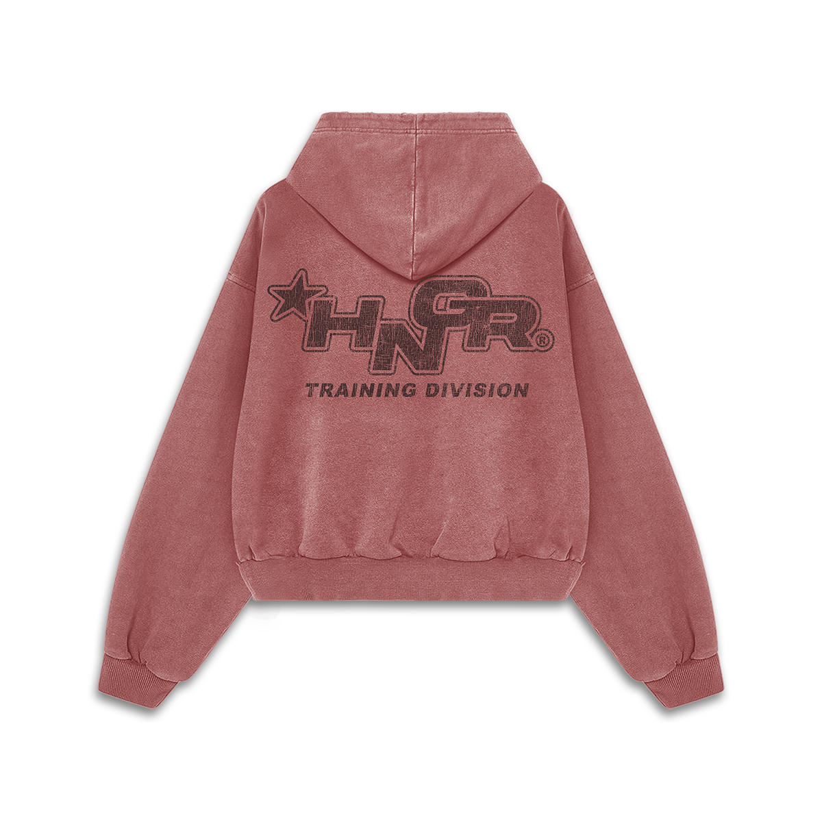 HNGR TRAINING DIVISION - Premium Oversize Hoodie (MIDWEIGHT - Faded Red)