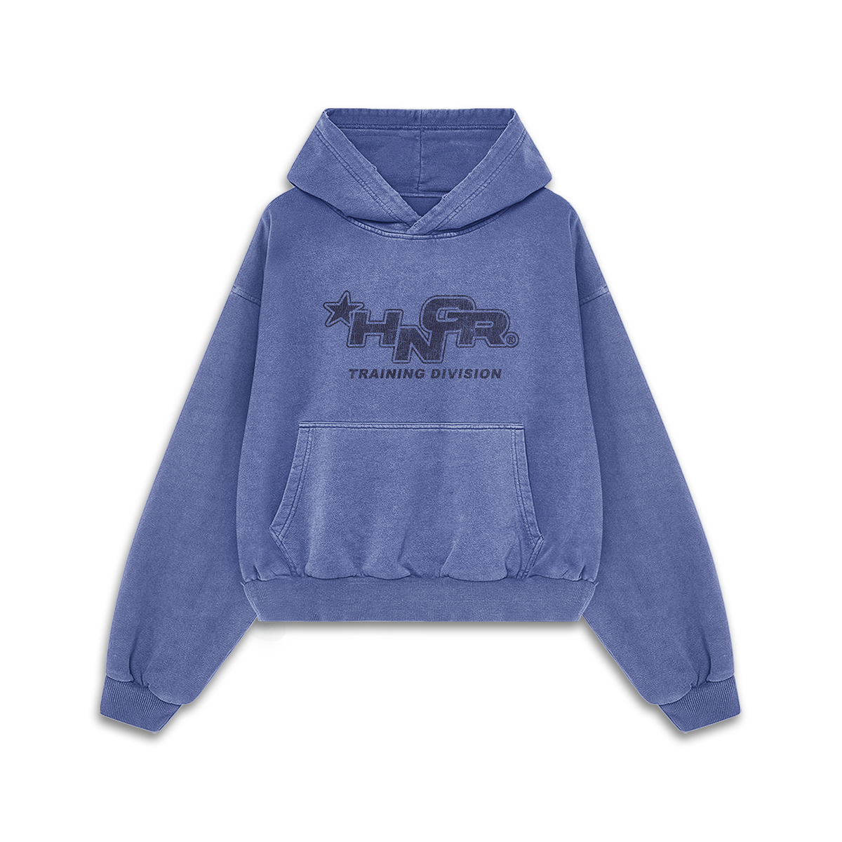 HNGR TRAINING DIVISION - Premium Oversize Hoodie (MIDWEIGHT - Faded Blue)