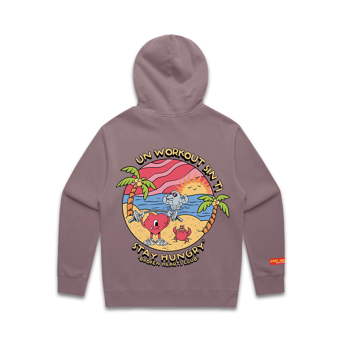 UN WORKOUT SIN TI - Premium Oversize Hoodie (Orchid)