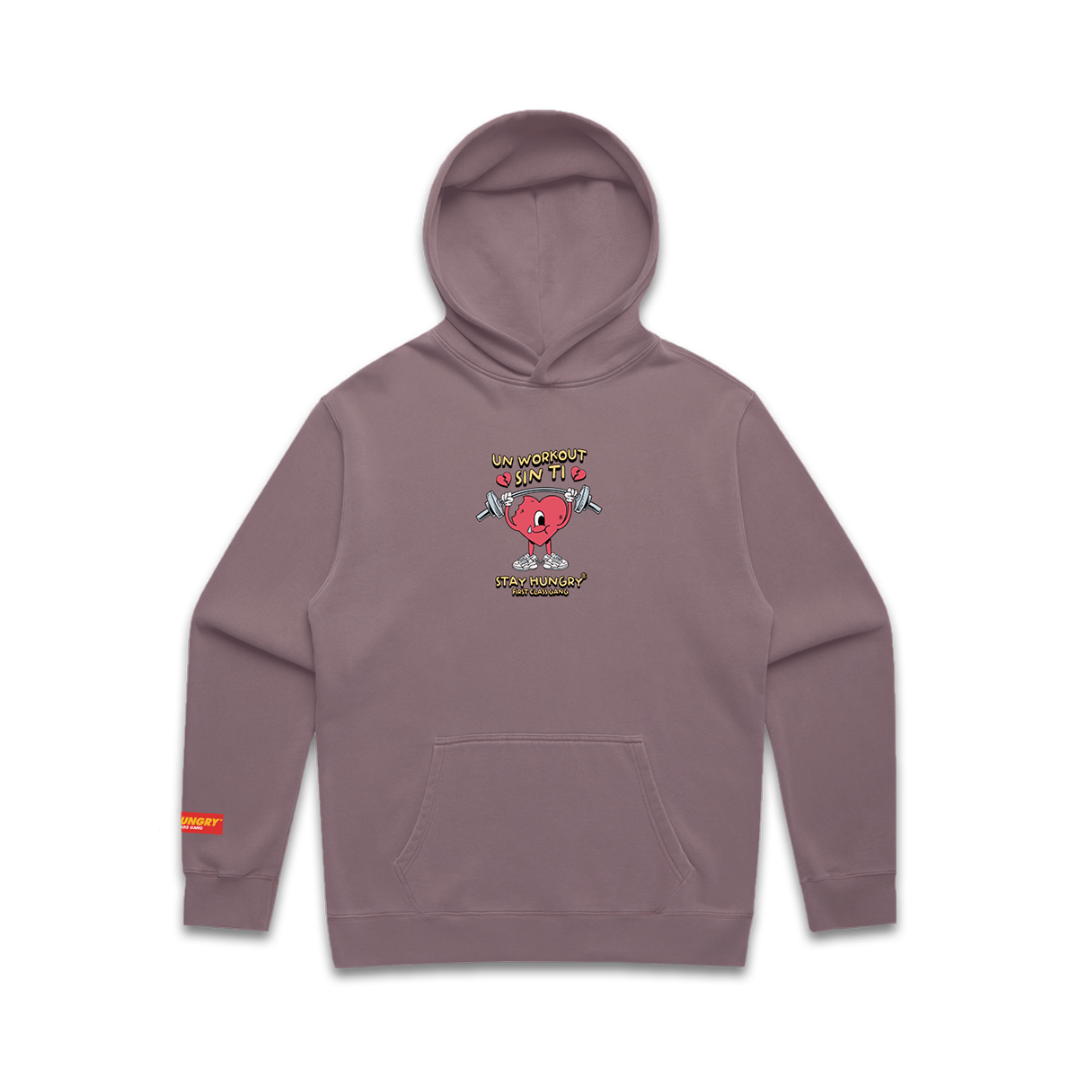 UN WORKOUT SIN TI - Premium Oversize Hoodie (Orchid)