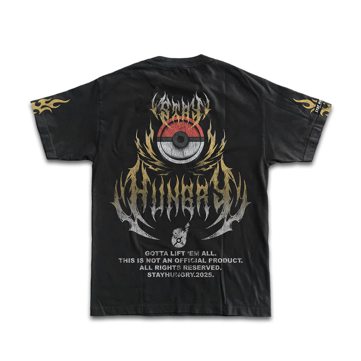 GOTTA LIFT 'EM ALL - ELECTRIC - Premium Oversize Tee (HEAVYWEIGHT - Black)