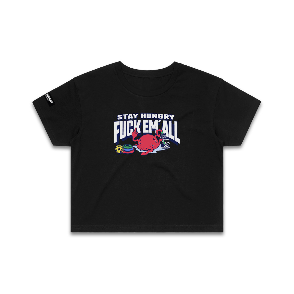 SAME SHIT, DIFFERENT DAY - Premium Crop Top (Black)