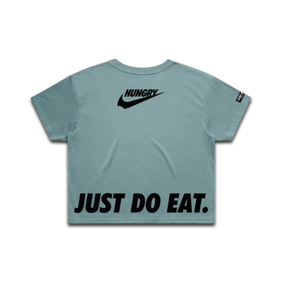 HUNGRY SWOOSH - Premium Crop Top (Mineral)