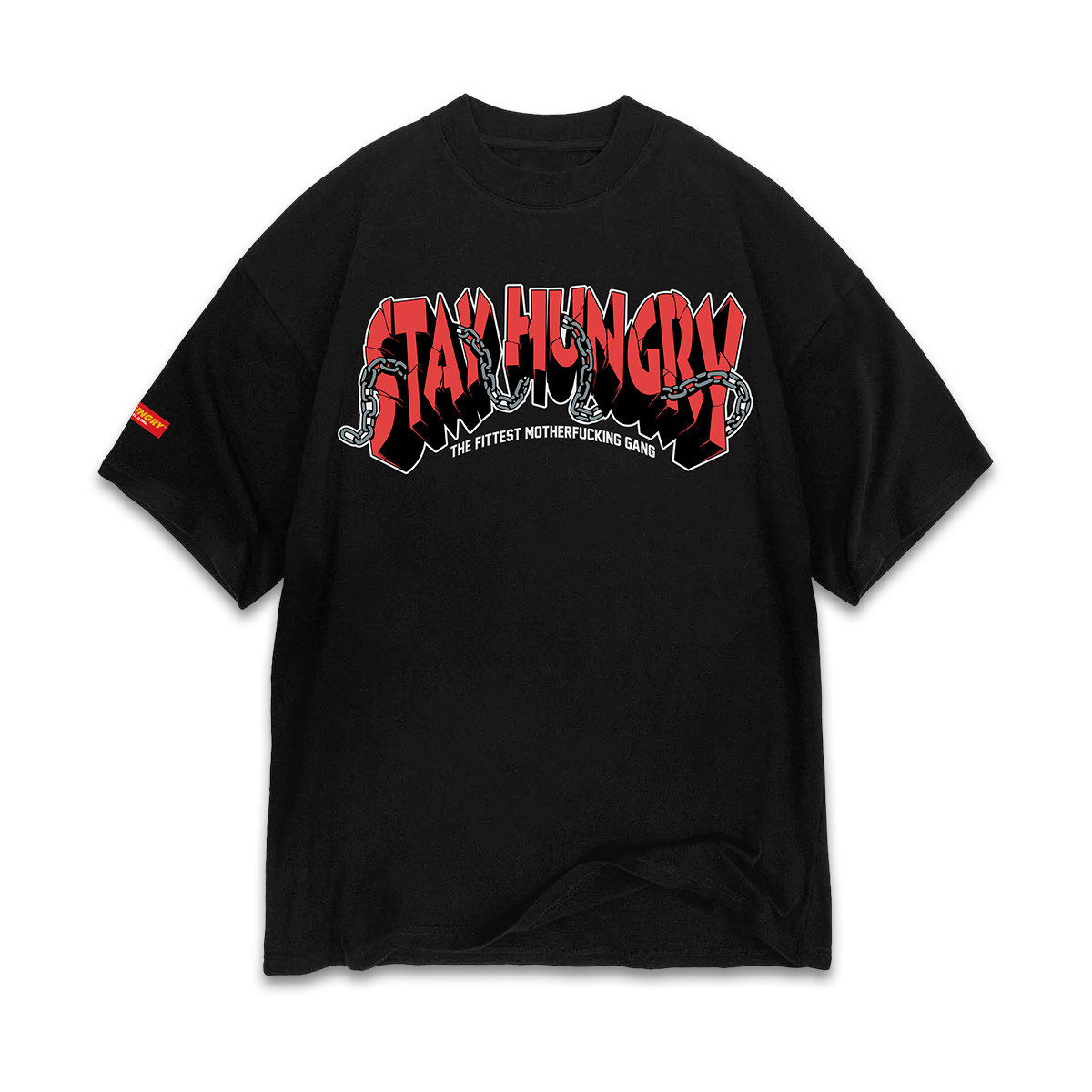 DEATH ROW 2.0 - Premium Oversize Tee (HEAVYWEIGHT - Black)