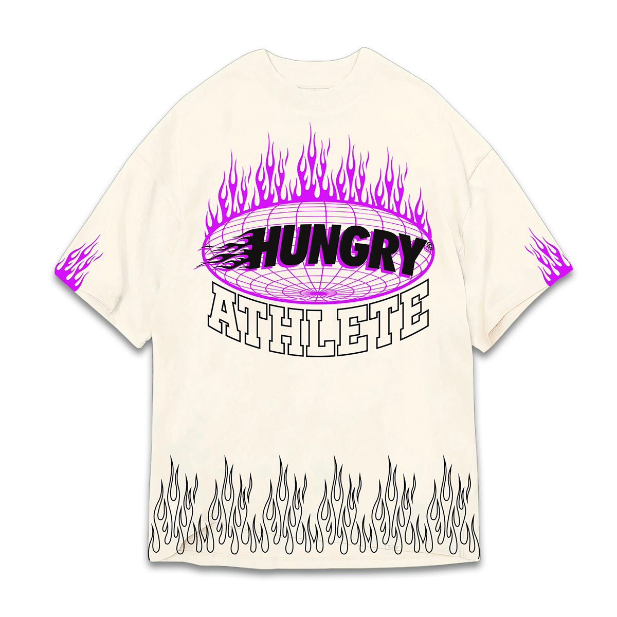 THE FHLAME - Premium Oversize Tee (HEAVYWEIGHT - Bone)