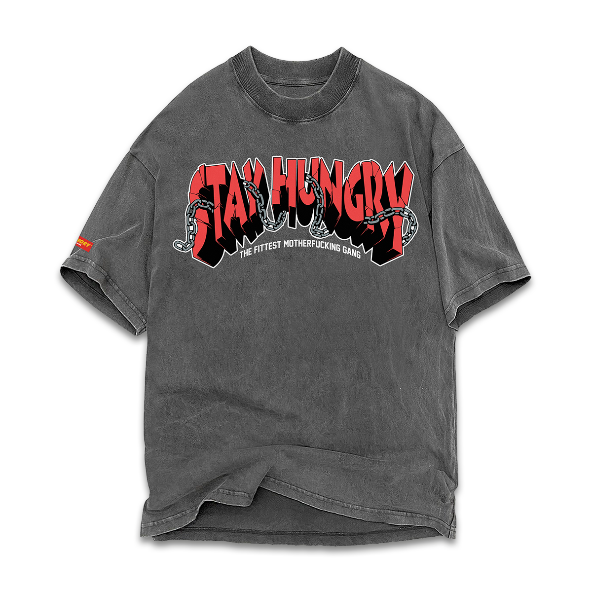 DEATH ROW 2.0 - Premium Oversize Tee (HEAVYWEIGHT - Black Pigment Dye)