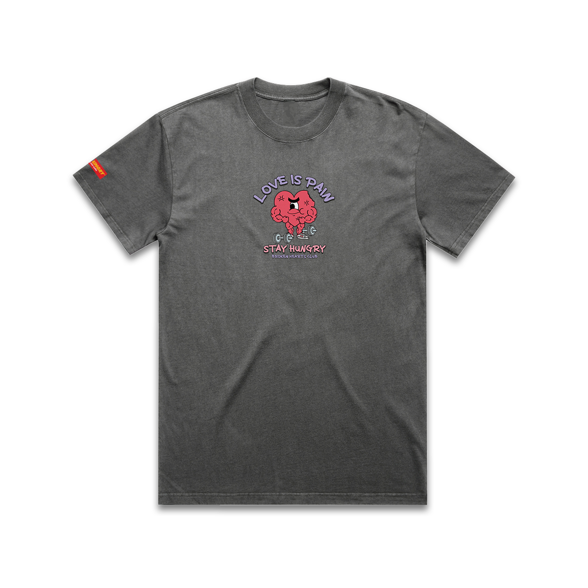 LOVE IS PAIN - Premium Regular Tee (Black Pigment Dye)