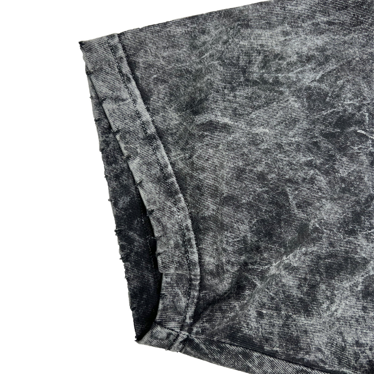 CURLZILLA - Premium Oversize Tee (HEAVYWEIGHT - Black Acid Wash - W/Destructions)