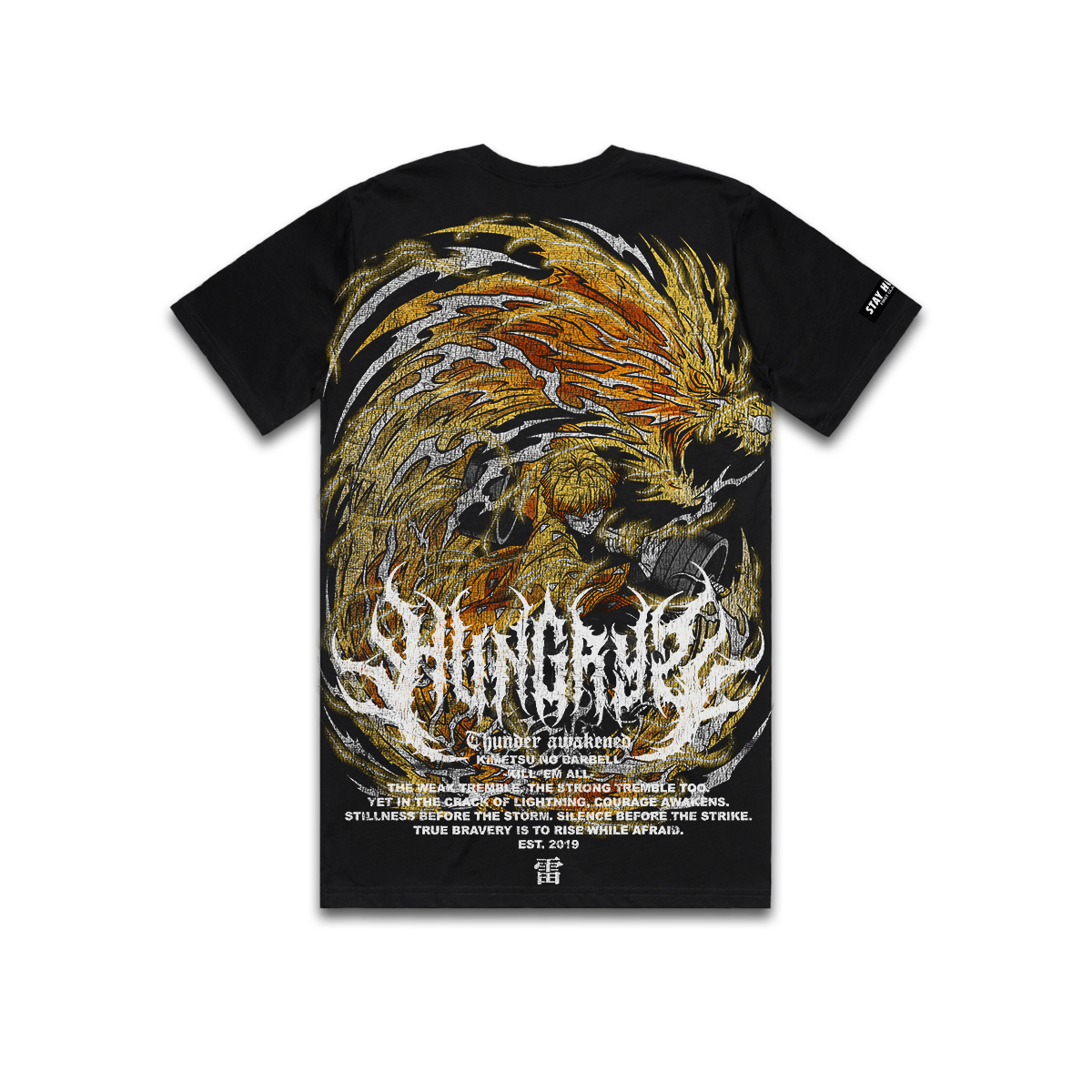 KIMETSU NO BARBELL - THUNDER AWAKENED - Premium Regular Tee (Black)