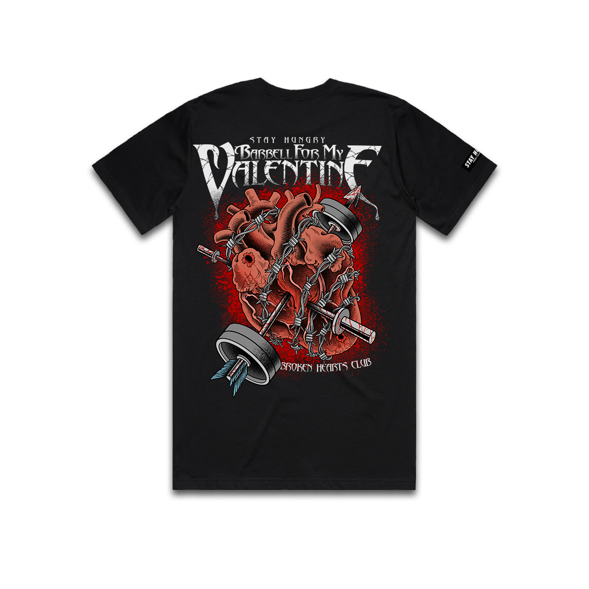 BARBELL FOR MY VALENTINE - Premium Regular Tee (Black)