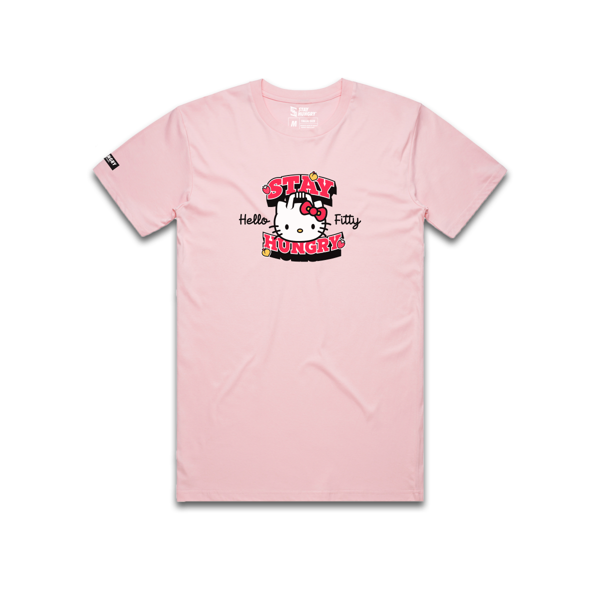 HELLO FITTY - Premium Regular Tee (Light Pink)