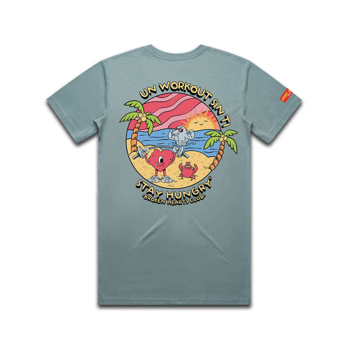 UN WORKOUT SIN TI - Premium Regular Tee (Mineral)