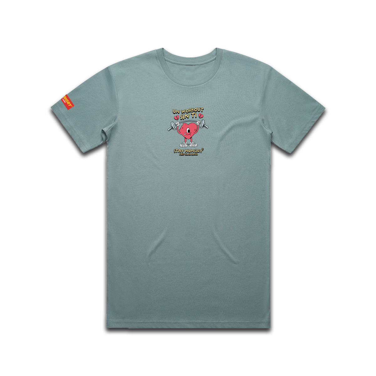 UN WORKOUT SIN TI - Premium Regular Tee (Mineral)