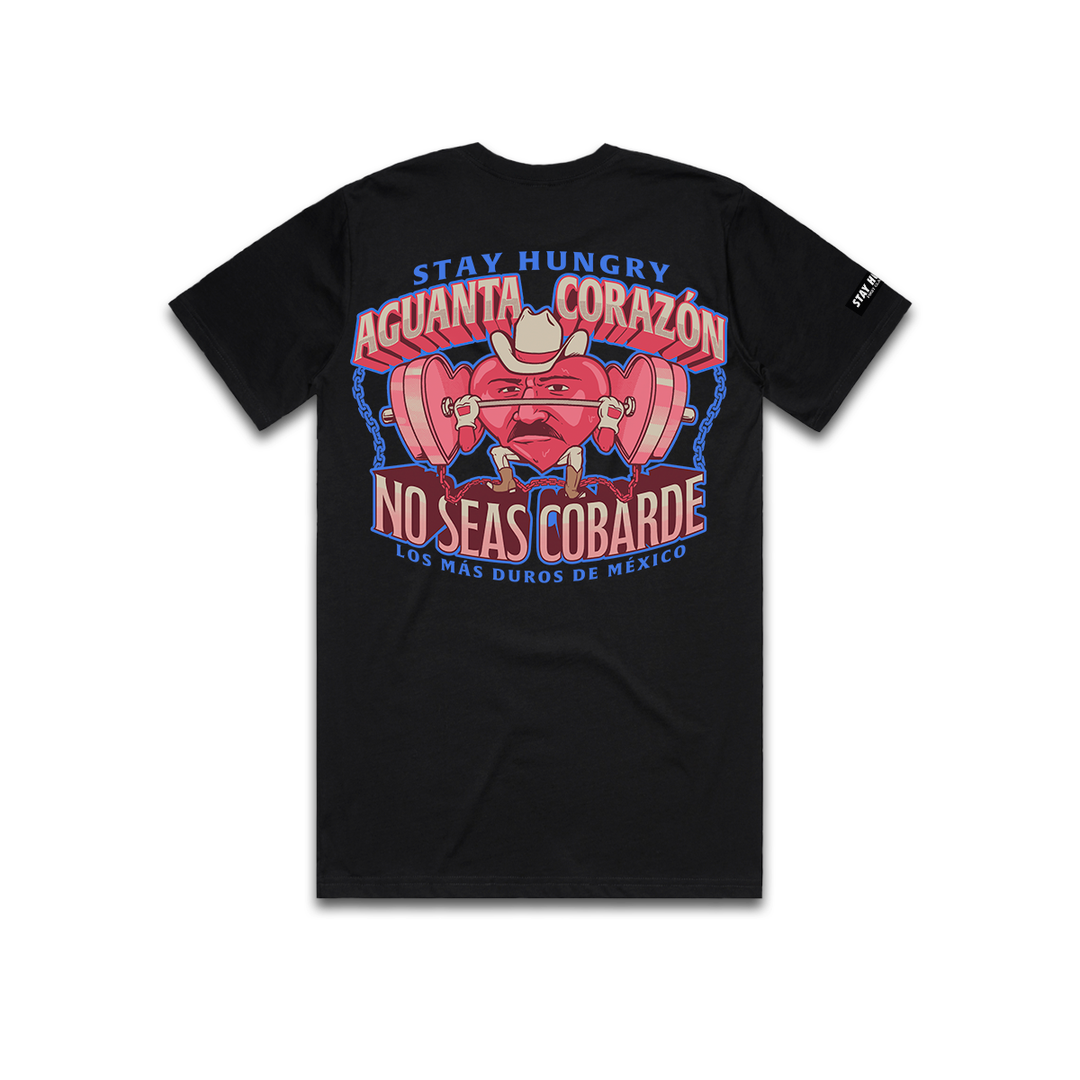 AGUANTA CORAZÓN - Premium Regular Tee (Black)
