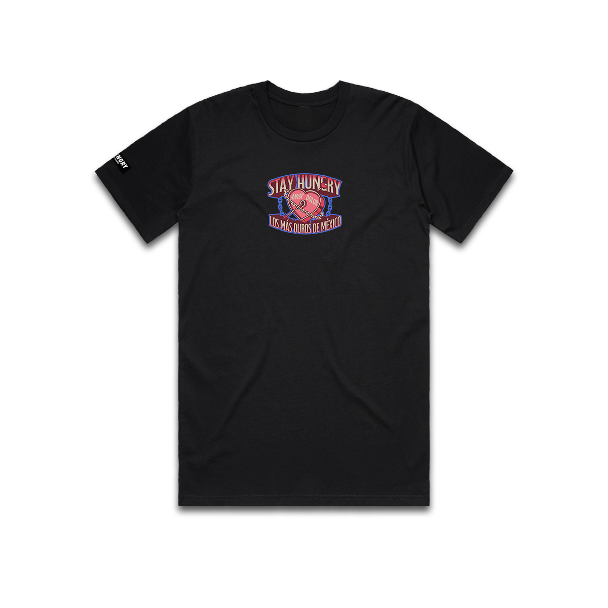 AGUANTA CORAZÓN - Premium Regular Tee (Black)