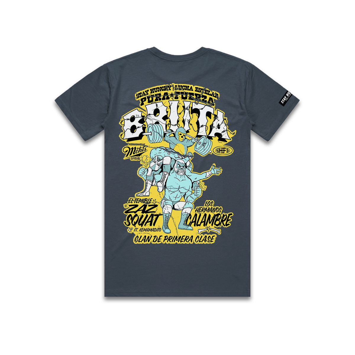 PURA FUERZA BRUTA - Premium Regular Tee (Steel Blue)