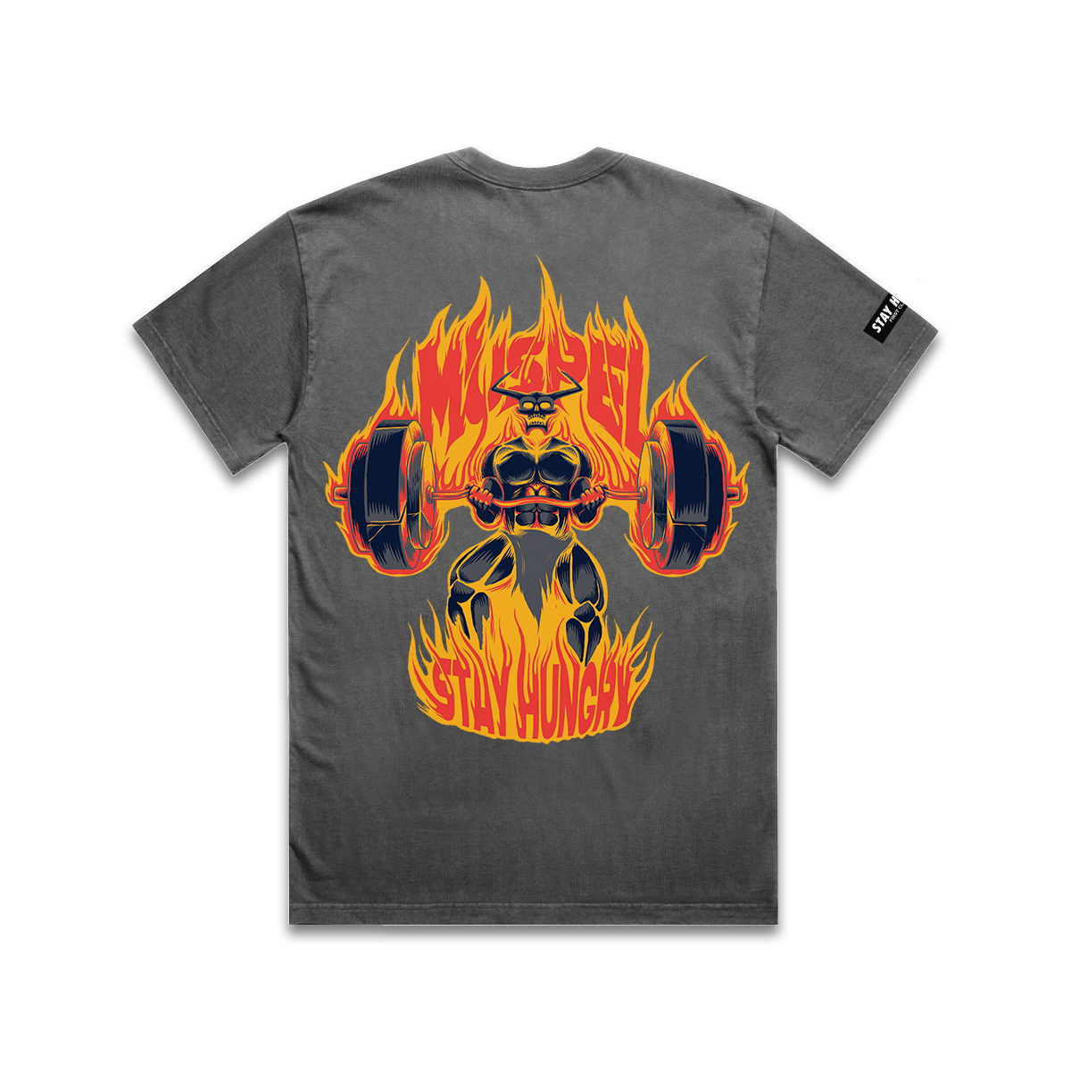 MUSPELHEIM - Premium Regular Tee (Black Pigment Dye)