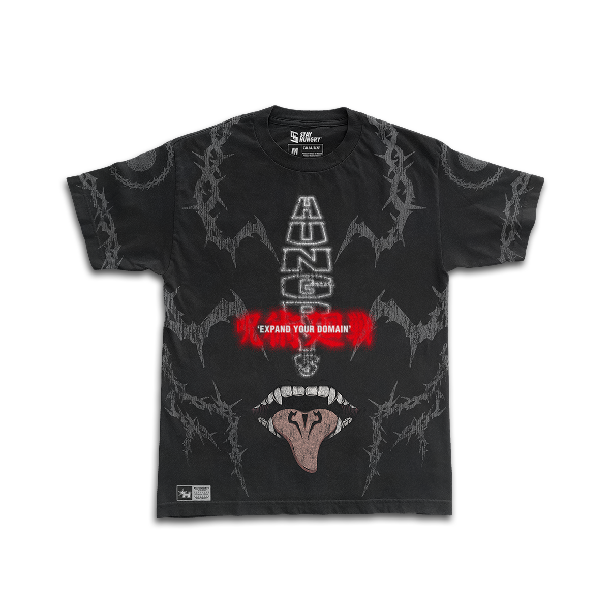 PREVENTA - EXPAND YOUR DOMAIN - MALEVOLENT SHRINE - Premium Oversize Tee (HEAVYWEIGHT - Black)