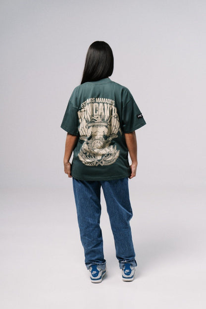 ESTAMOS MAMADOS MEXICANOS - Premium Oversize Tee (HEAVYWEIGHT - Forest Green)