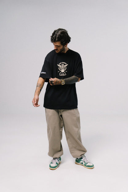 ESTAMOS MAMADOS MEXICANOS - Premium Oversize Tee (HEAVYWEIGHT - Black)
