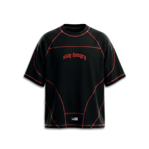 ASHES TO ASHES - Premium Oversize Raglan Tee (HEAVYWEIGHT - Bred)