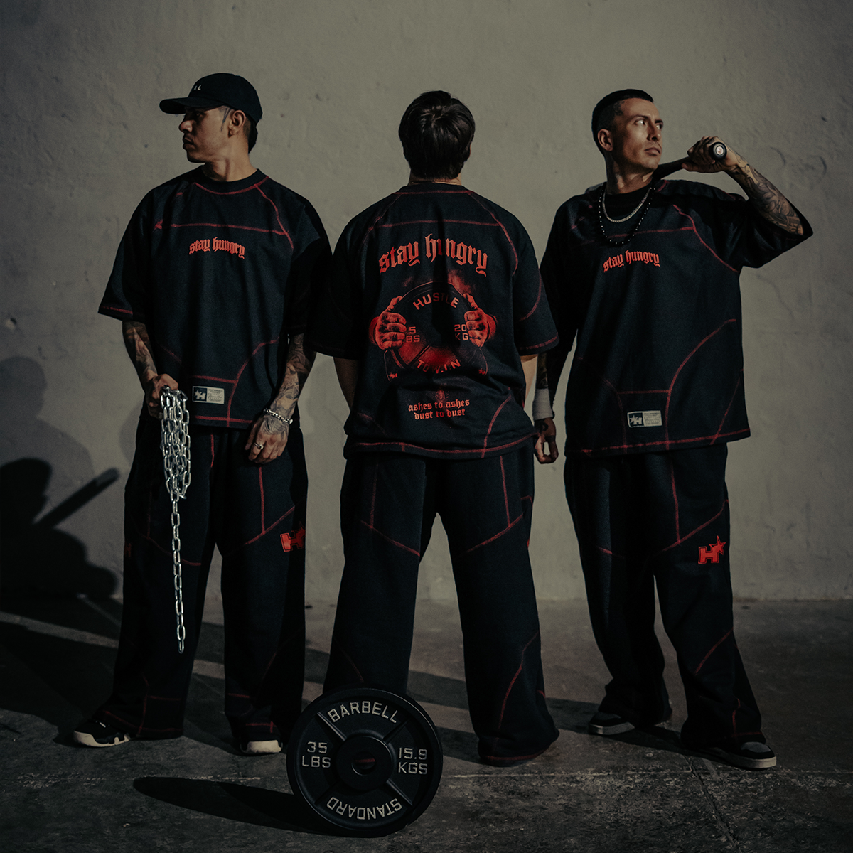 PREVENTA - ASHES TO ASHES - Premium Oversize Raglan Tee (HEAVYWEIGHT - Bred)