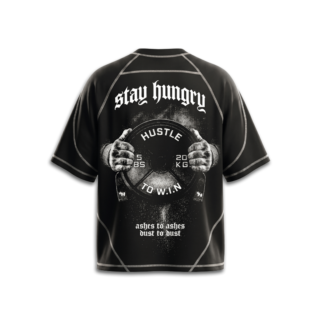 ASHES TO ASHES - Premium Oversize Raglan Tee (HEAVYWEIGHT - Panda)