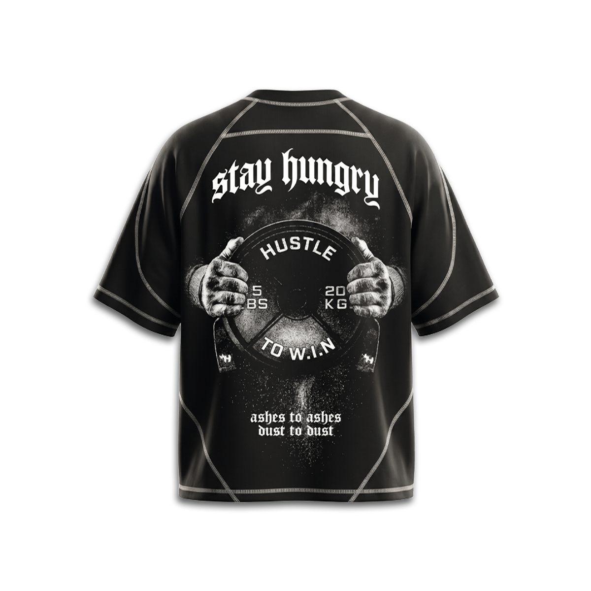 PREVENTA - ASHES TO ASHES - Premium Oversize Raglan Tee (HEAVYWEIGHT - Panda)