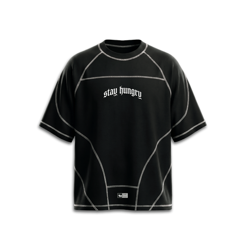 ASHES TO ASHES - Premium Oversize Raglan Tee (HEAVYWEIGHT - Panda)