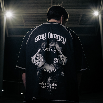 PREVENTA - ASHES TO ASHES - Premium Oversize Raglan Tee (HEAVYWEIGHT - Panda)