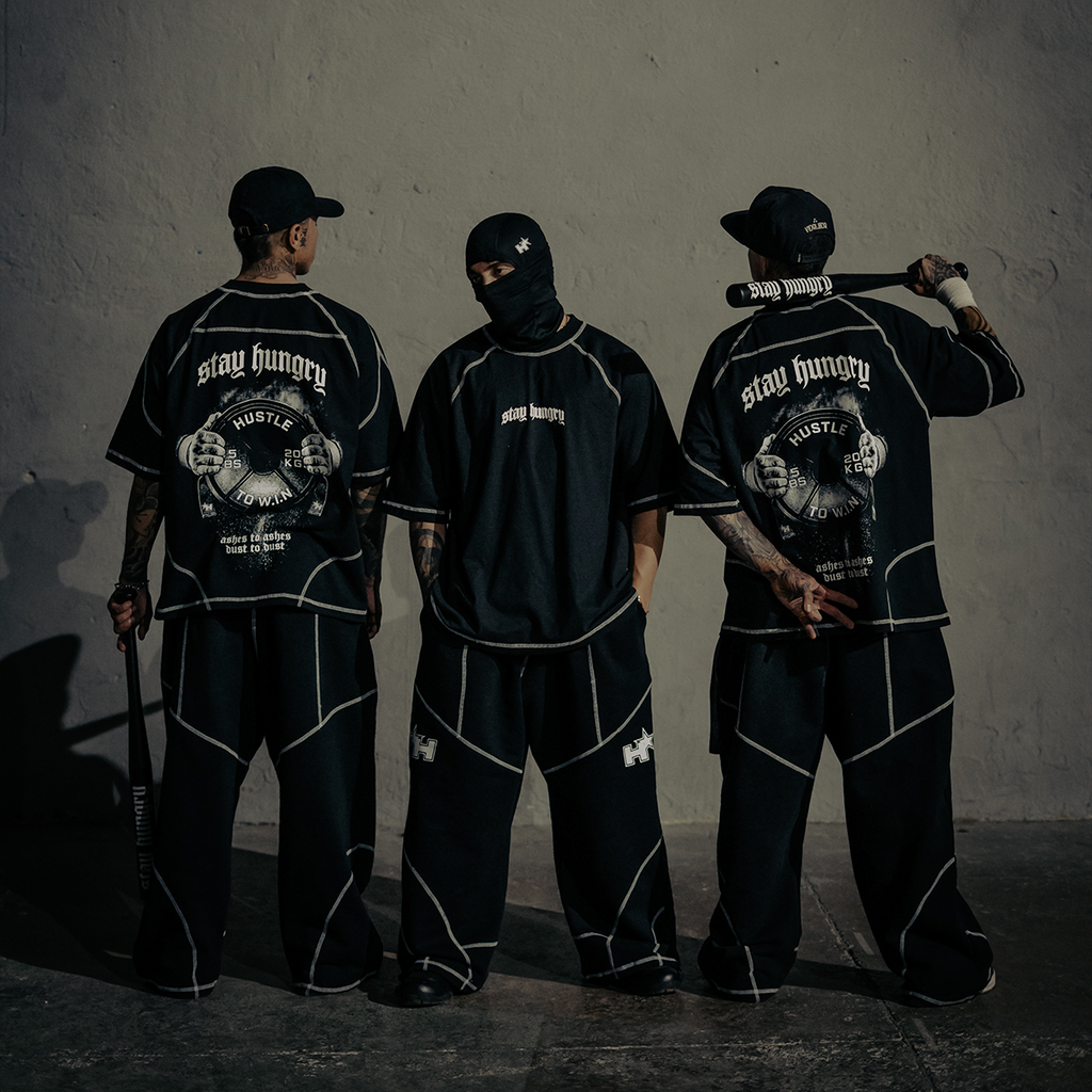 ASHES TO ASHES - Premium Oversize Raglan Tee (HEAVYWEIGHT - Panda)